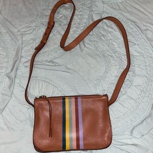 Madewell rainbow stripe crossbody